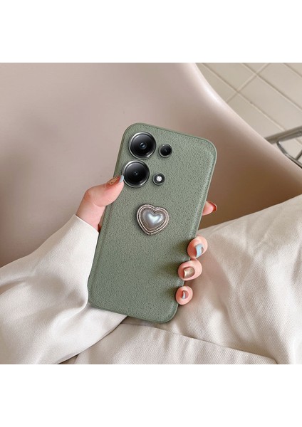 Xiaomi Redmi Note 13 Pro 4g Uyumlu Kılıf Zebana Velvix Silikon Kılıf Yeşil
