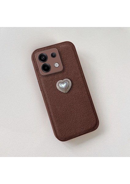 Xiaomi Poco X6 Uyumlu Kılıf Zebana Velvix Silikon Kılıf Kahverengi fiyatları