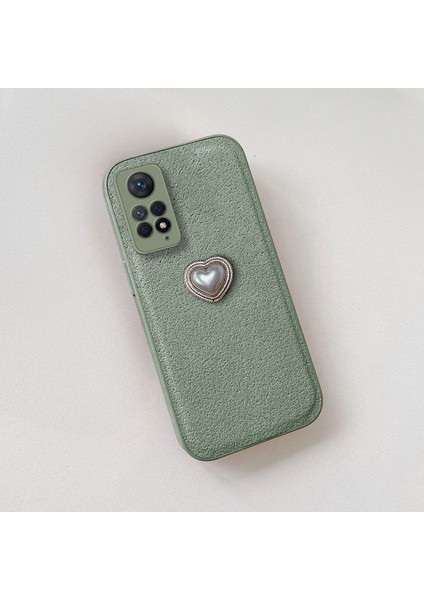 Xiaomi Redmi Note 11 Pro Uyumlu Kılıf Zebana Velvix Silikon Kılıf Yeşil