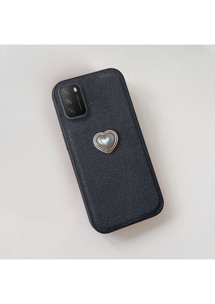 Xiaomi Poco M3 Uyumlu Kılıf Zebana Velvix Silikon Kılıf Siyah