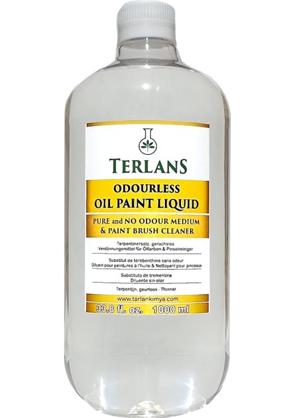 Kokusuz Terebentin 1000 ml Yağlı Boya Inceltici