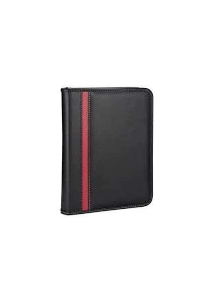 5220 Ajanda Tarihsiz 14X20 Kareli 160 Yaprak Defterli Hesap Makineli Fermuarlı Organizer,siyah