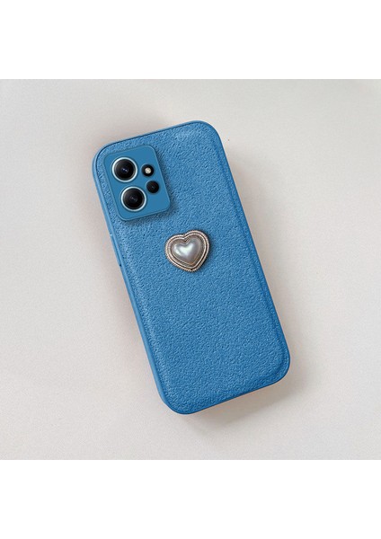 Xiaomi Redmi Note 12 Uyumlu Kılıf Zebana Velvix Silikon Kılıf Açık Mavi