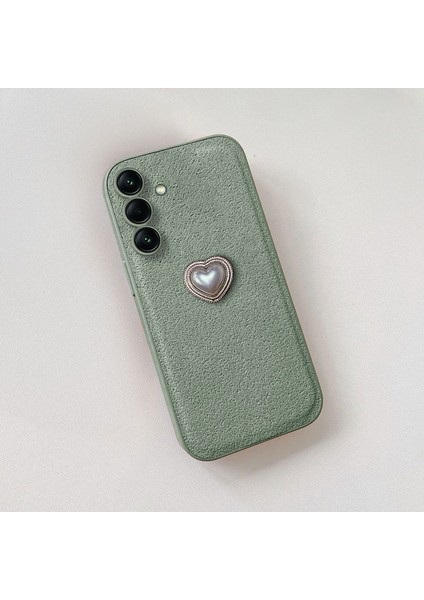 Samsung Galaxy A06 Uyumlu Kılıf Zebana Velvix Silikon Kılıf Yeşil