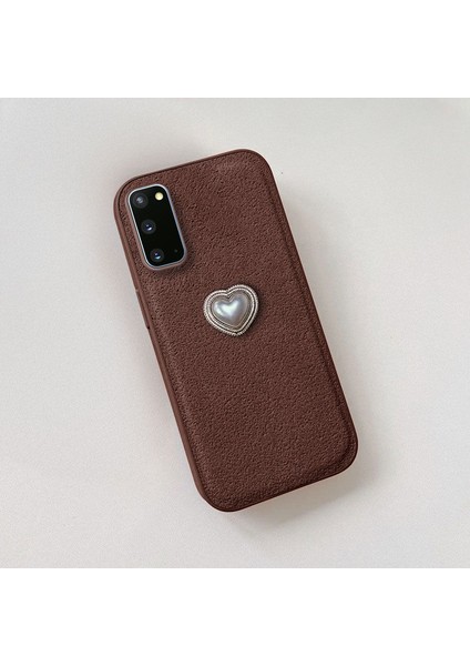 Samsung Galaxy S20 Fe Uyumlu Kılıf Zebana Velvix Silikon Kılıf Kahverengi fiyatları