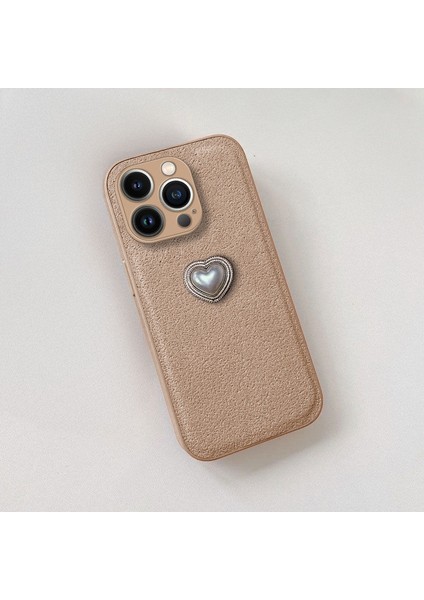 Apple iPhone 15 Pro Max Uyumlu Kılıf Zebana Velvix Silikon Kılıf Açık Kahverengi fiyatları