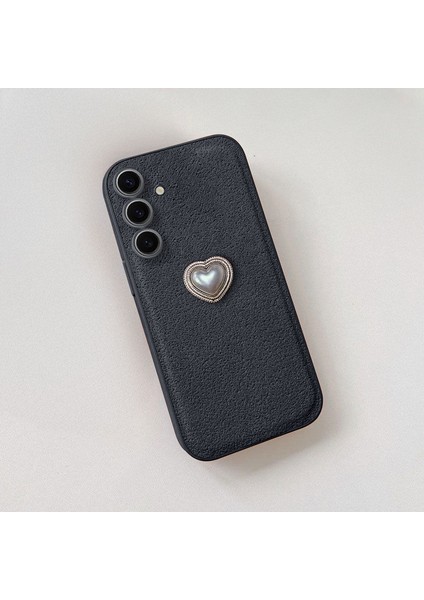 Samsung Galaxy S25 Plus Uyumlu Kılıf Zebana Velvix Silikon Kılıf Siyah