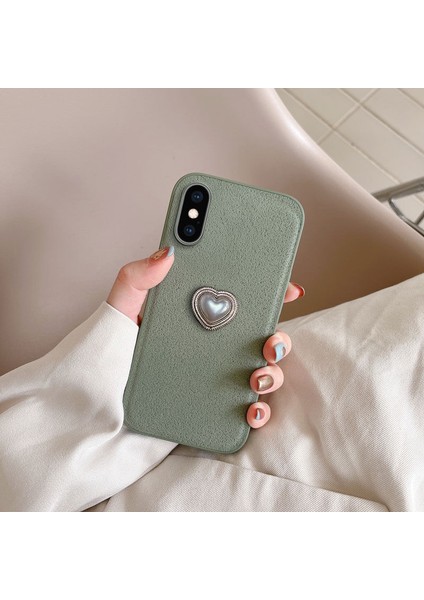 Apple iPhone x Uyumlu Kılıf Zebana Velvix Silikon Kılıf Yeşil