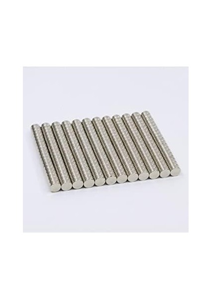 Yuvarlak Neodyum Mıknatıs Magnet - 6 mm Çap - 3 mm Kalınlık - 8 Adet