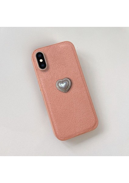 Apple iPhone Xs Uyumlu Kılıf Zebana Velvix Silikon Kılıf Rose Gold