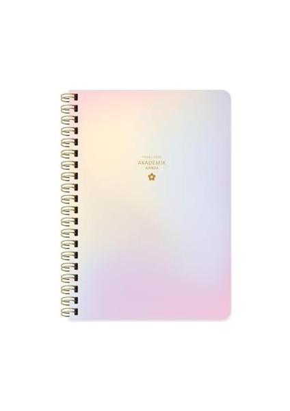 Color 17 * 24 Spiralli Akademik Ajanda - Rüya fiyatları