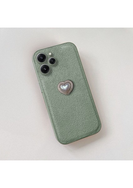Xiaomi Redmi 12 Uyumlu Kılıf Zebana Velvix Silikon Kılıf Yeşil