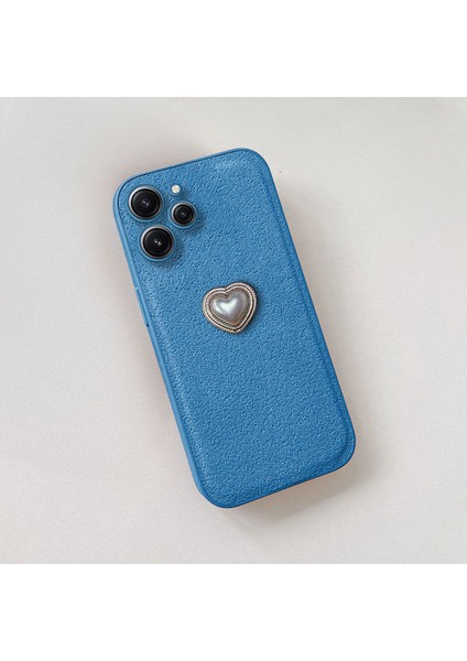 Xiaomi Redmi 12 Uyumlu Kılıf Zebana Velvix Silikon Kılıf Açık Mavi