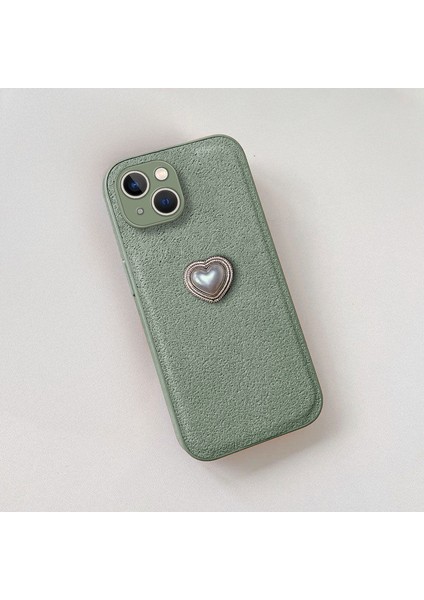 Apple iPhone 14 Plus Uyumlu Kılıf Zebana Velvix Silikon Kılıf Yeşil