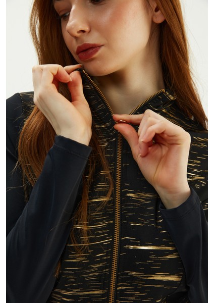 Siyah 2287ESMY Uzun Kollu Fermuarlı Mayo modelleri