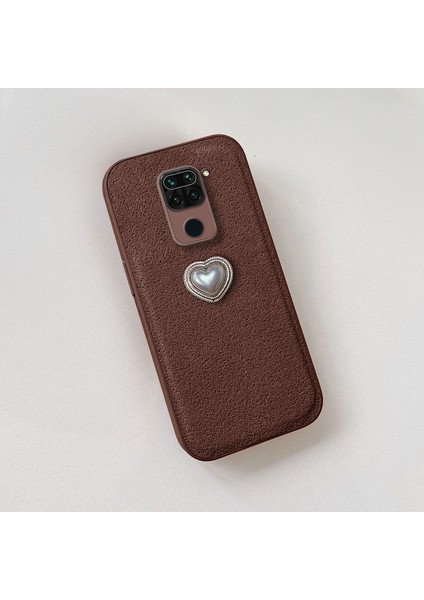 Xiaomi Redmi Note 9 Uyumlu Kılıf Zebana Velvix Silikon Kılıf Kahverengi fiyatları