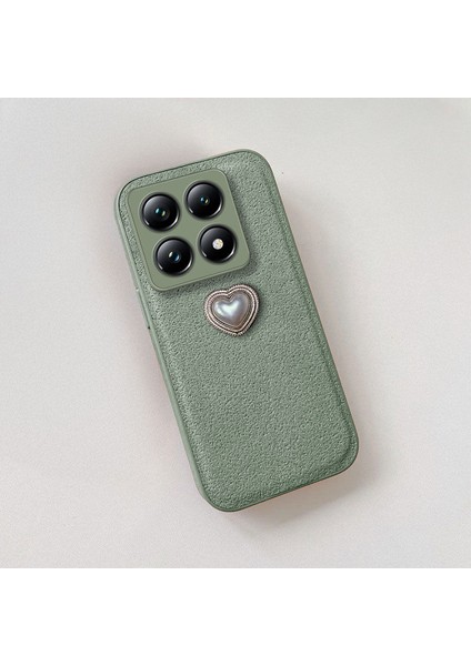 Xiaomi Mi 14T Uyumlu Kılıf Zebana Velvix Silikon Kılıf Yeşil fiyatları