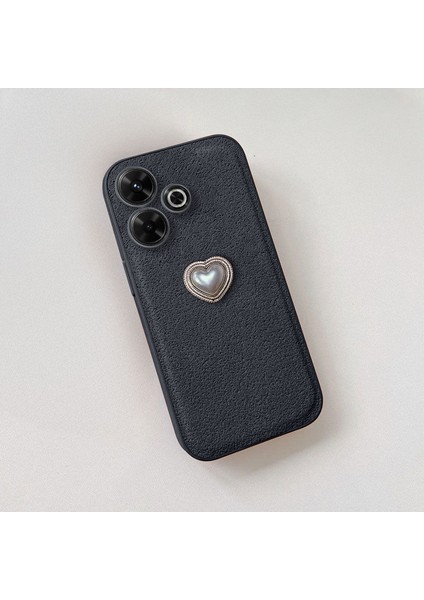 Xiaomi Redmi 13 Uyumlu Kılıf Zebana Velvix Silikon Kılıf Siyah