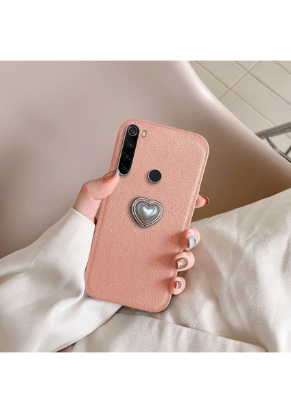 Xiaomi Redmi Note 8 Uyumlu Kılıf Zebana Velvix Silikon Kılıf Rose Gold