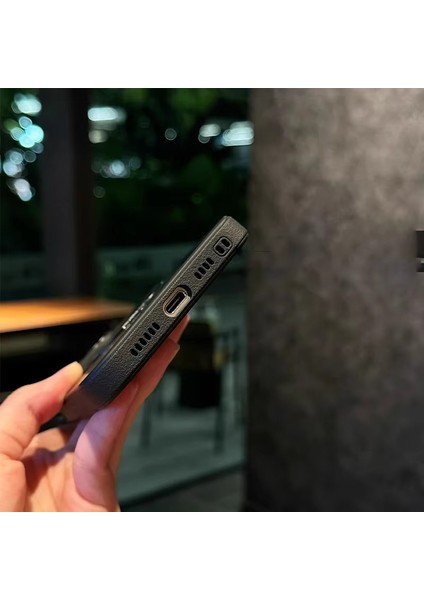 Apple iPhone 14 Pro Max Uyumlu Kılıf Zebana Best Karbon Fiber Kılıf (Kablosuz Şarj Destekli) Siyah