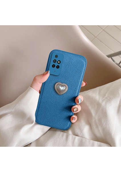 Xiaomi Redmi 10 Uyumlu Kılıf Zebana Velvix Silikon Kılıf Açık Mavi