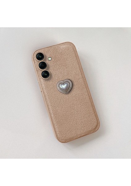 Samsung Galaxy A36 Uyumlu Kılıf Zebana Velvix Silikon Kılıf Açık Kahverengi fiyatları