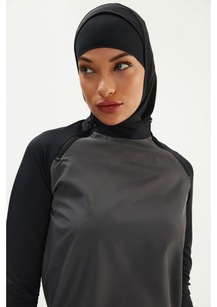 Antrasit 2738ESTMY Tesettür modelleri