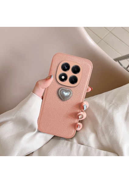 Xiaomi Redmi Note 14 Pro Uyumlu Kılıf Zebana Velvix Silikon Kılıf Rose Gold