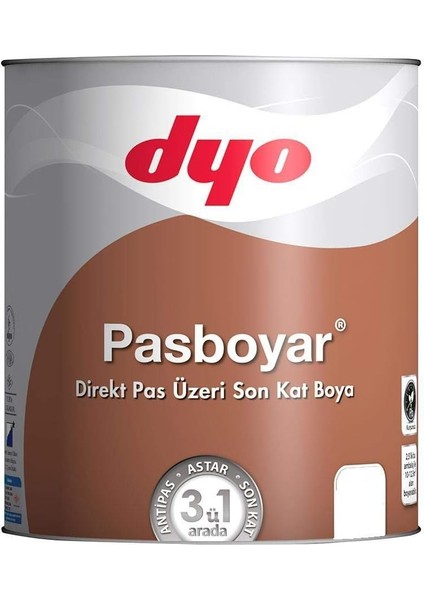 Pasboyar 2,5 Litre Mat Beyaz Pasboyası