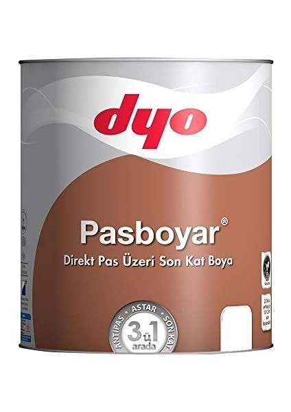 Pasboyar 2,5 Litre Mat Beyaz Pasboyası