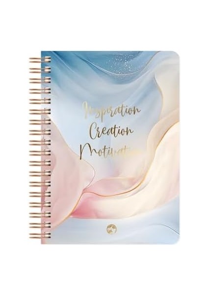 Color Marble Spiralli Defter Kareli Inspiration 17x24 Cm