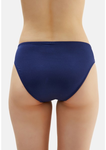 Lacivert 2609ESMM 6 cm Yüksek Bel Bikini Alt