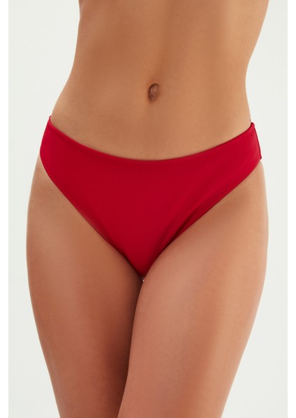 2514ESMM Yanı Drapeli Yüksek Bel Bikini Alt