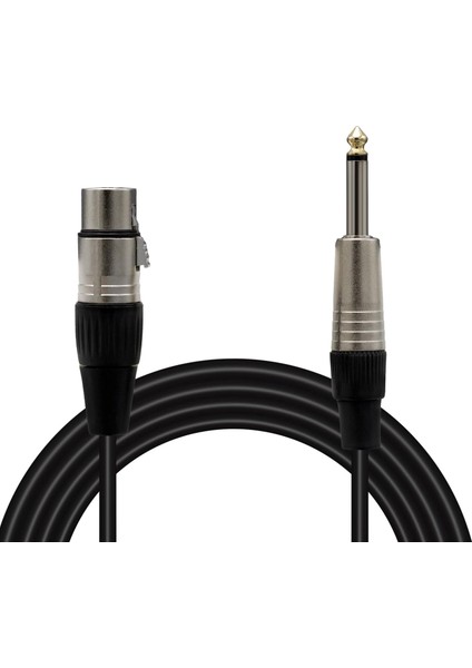 Magicvoice LD379B 6.3 mm Mono Erkek Canon Dişi 15 Metre Mixer Müzik Aletleri Ses Kablosu