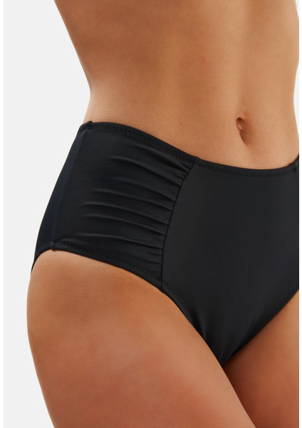 Siyah 2602ESMM Yanı Drapeli Yüksel Bel Alt modelleri