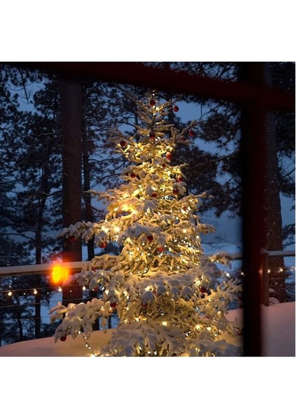 100 Ledli 12 Metre Solar Şerit Bahçe Dekorasyon Aydınlatma | Sarı Işık – Güneş Enerjili modelleri