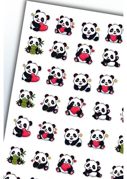 Panda Temalı Sticker Planner Ajanda Bullet Journal Için Uygun modelleri