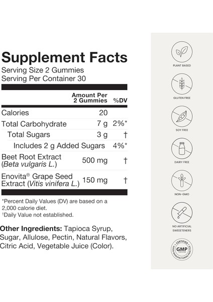 Superbeets Strawberry Flavor Blood Pressure Support 60 Gummies fiyatları
