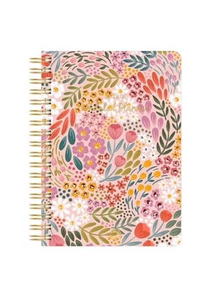 Color Süresiz Planlayıcı Spiralli Ajanda Defter Botanical 17X24 cm