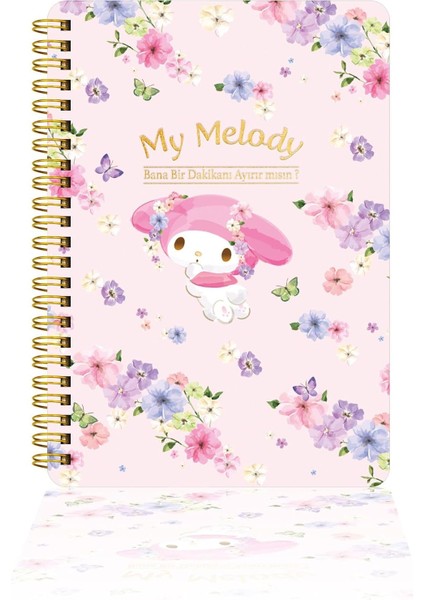 & My Melody Spiralli Günlük (Journal) 14X20CM - Bana 1 Dk Ayırabilir Misin?