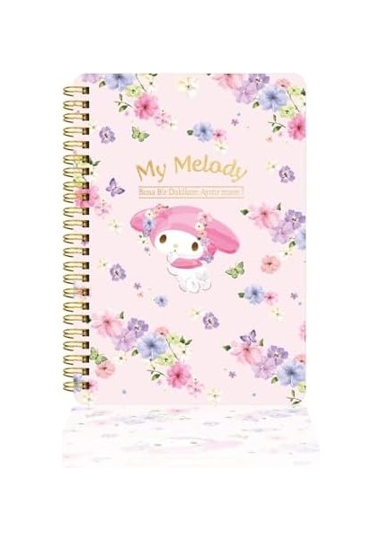 & My Melody Spiralli Günlük (Journal) 14X20CM - Bana 1 Dk Ayırabilir Misin?