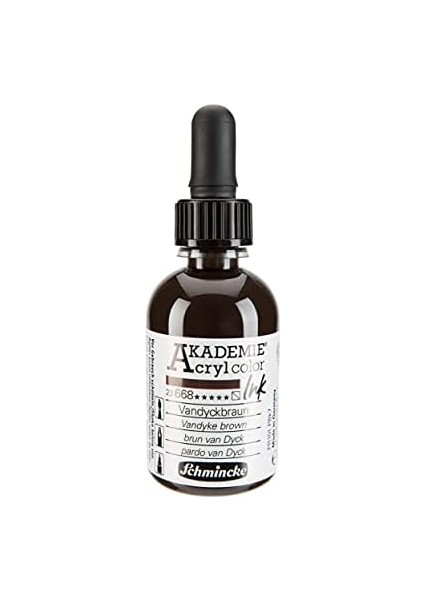 Akademie Akrilik Mürekkep 50 ml 668 Vandyke Brown