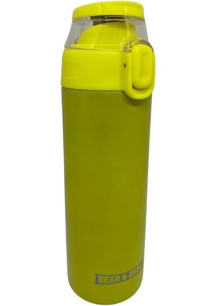 & Deer 450ML Otomatik Şeffaf Kapaklı Çelik Matara 8680965658407
