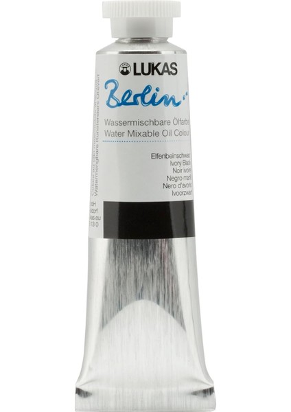 06820009 Berlin Tüp Yağlıboya, Fildişi Siyah, 37 ml