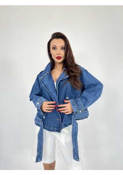 6784 Kot Ceket-Mavi
