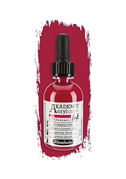 Akademie Akrilik Mürekkep 50 ml 343 Alizarin Crimson Hue