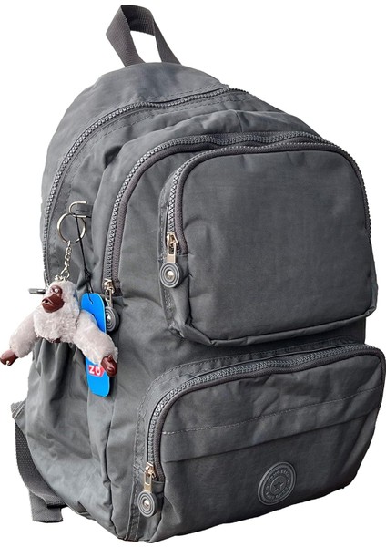 Sırt Çantası Crinkle Suya Dayanıklı Kumaş Laptop Bölmeli Seyahat Çantası Spor Çanta, 14 Inç (Orta Boy)/16 Inç (Büyük Boy)