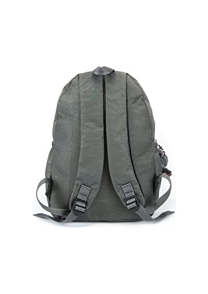 Sırt Çantası Crinkle Suya Dayanıklı Kumaş Laptop Bölmeli Seyahat Çantası Spor Çanta, 14 Inç (Orta Boy)/16 Inç (Büyük Boy)