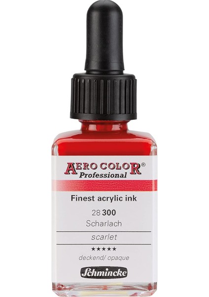 Aero Color Professional Akrilik Airbrush Mürekkebi 28 ml 300 Scarlet