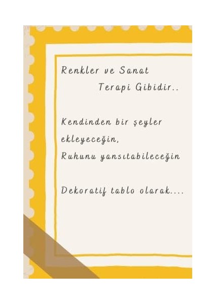 Inside Elim Sende Sevgilim Ahşap Boyama Seti Hediye Hobi Kiti 20 cm